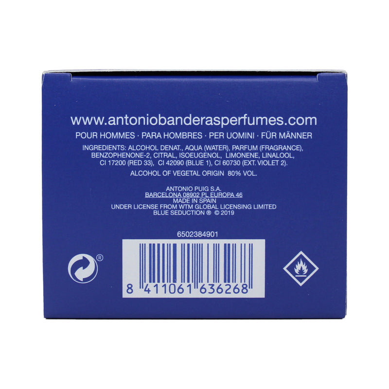 Antonio Banderas Blue Seduction 3.4 oz EDT for Men